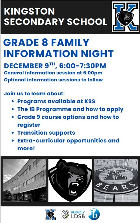 2025 Grade 8 Family Night